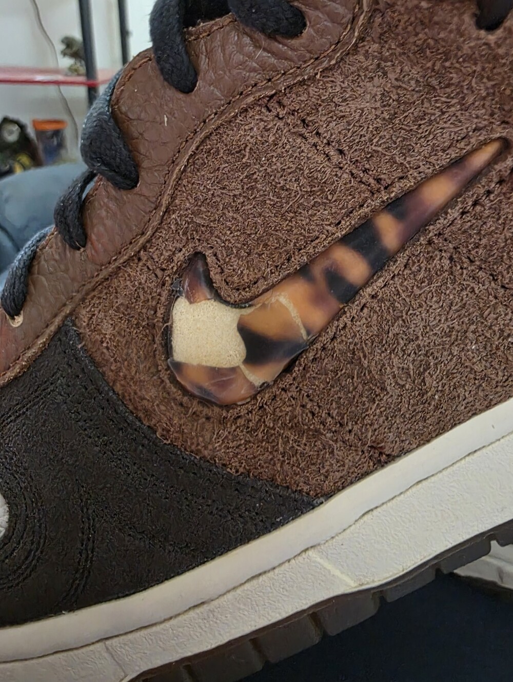 Nike Dunk High X BODEGA Men's High-Top Leather Sneakers SIZE 10M. - Picture 3 of 10